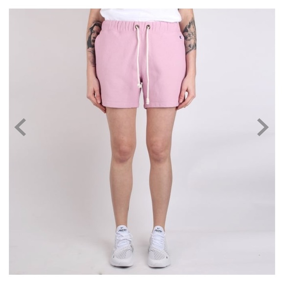 Light Pink Champion Shorts Factory Sale 